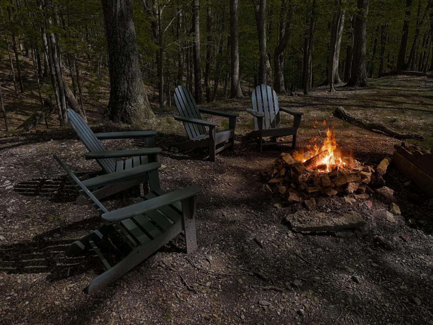 Hot Tub, Large Deck, Wifi, Fire Pit At Chalet Cabin Morton Grove Eksteriør bilde