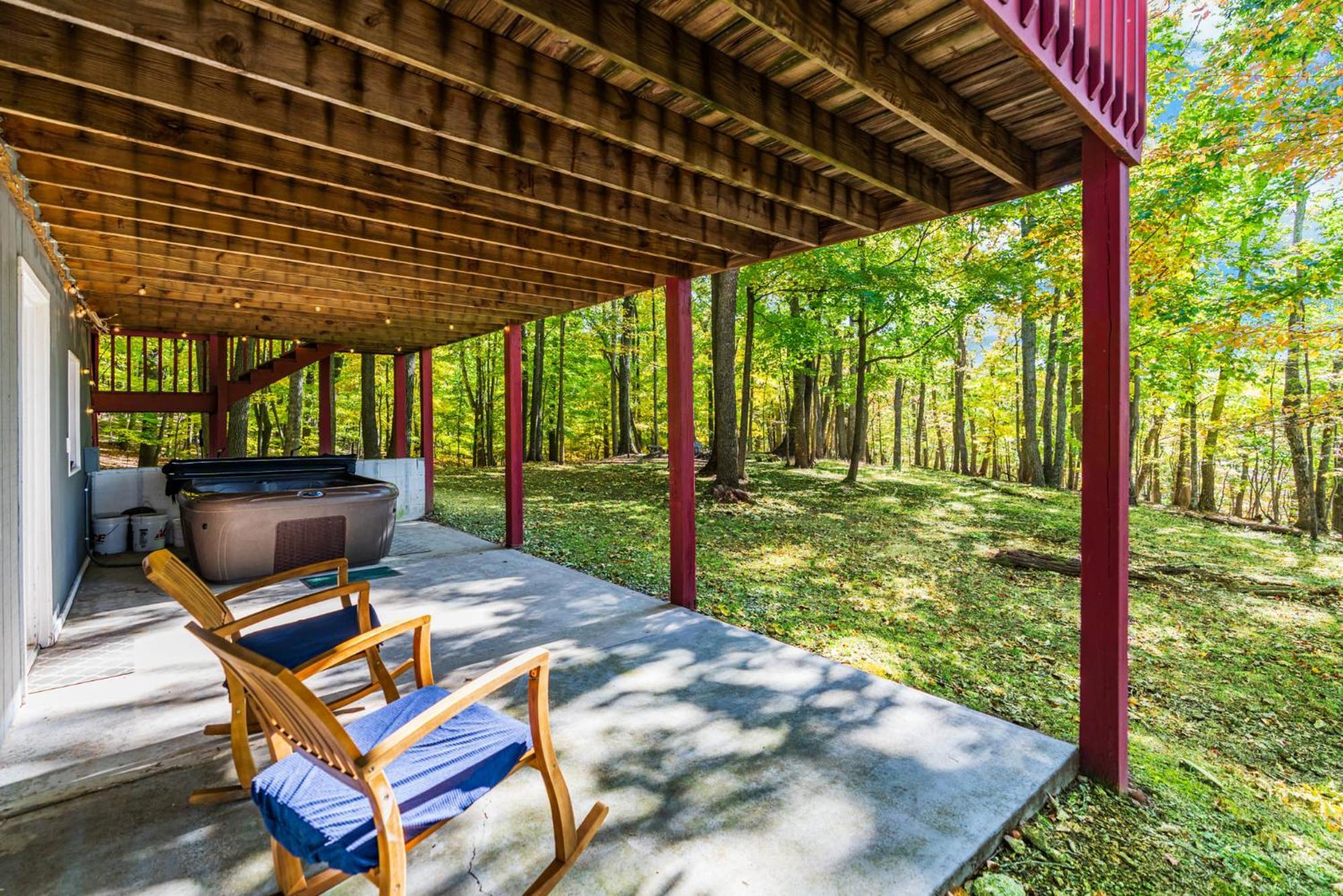 Hot Tub, Large Deck, Wifi, Fire Pit At Chalet Cabin Morton Grove Eksteriør bilde